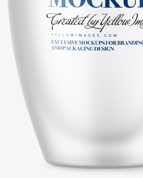 Frosted Glass Cup Mockup