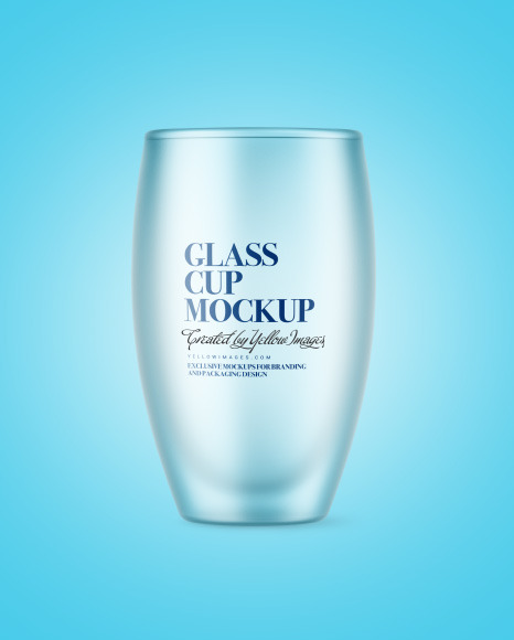 Frosted Glass Cup Mockup