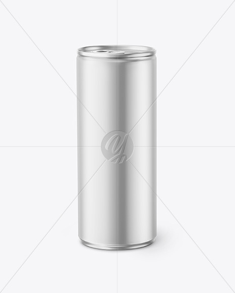 Matte Metallic Drink Can Mockup