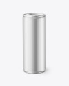 Matte Metallic Drink Can Mockup