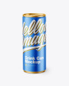 Matte Metallic Drink Can Mockup