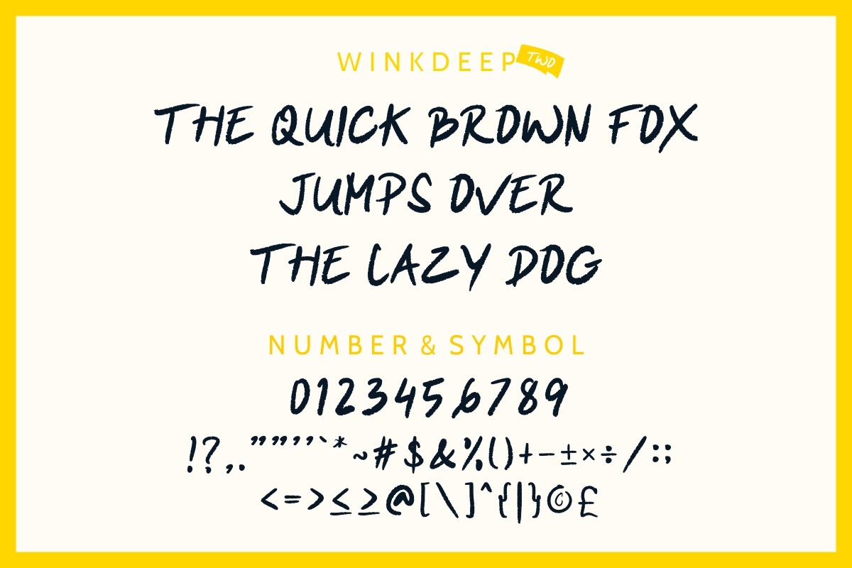 Winkdeep Brush Font Winkdeep Brush Font