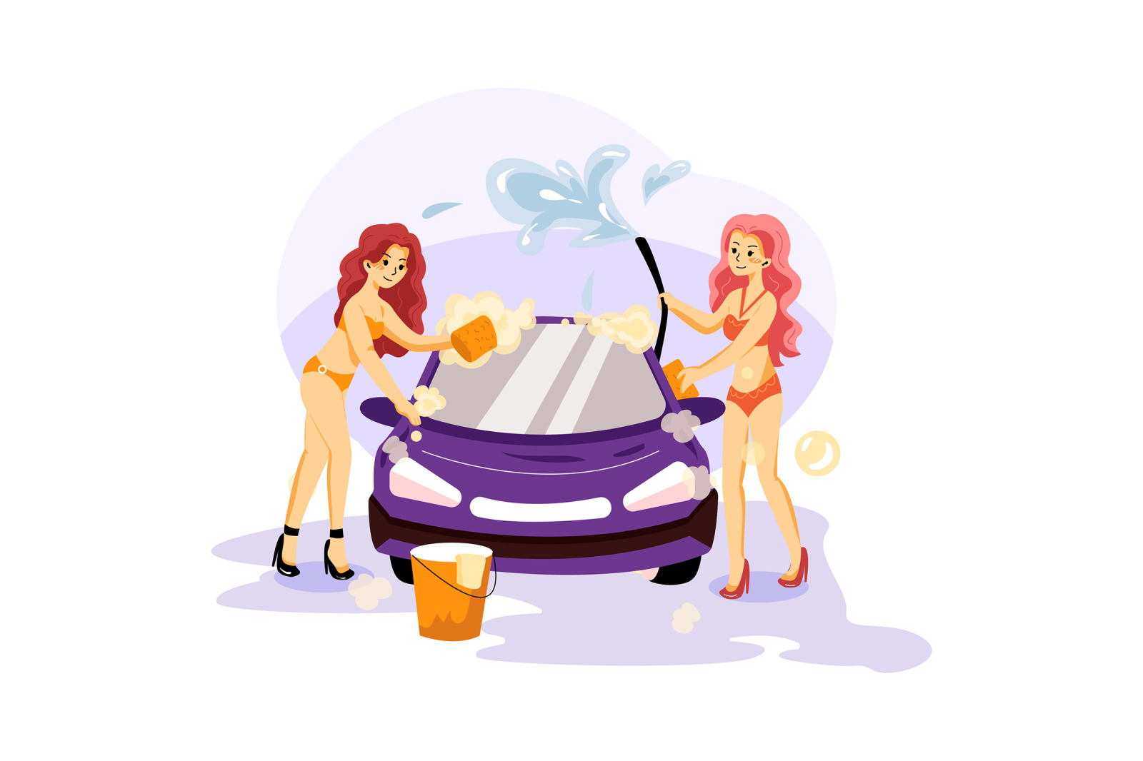 M220_Car Washing Service Illustrations