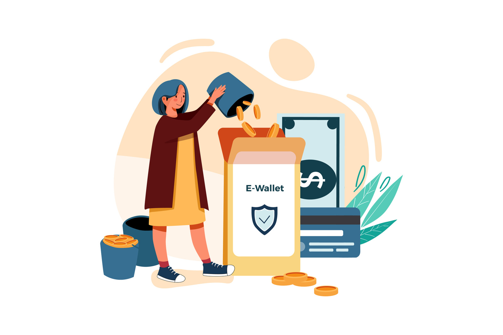M214_Digital Wallet Illustrations M214_Digital Wallet Illustrations