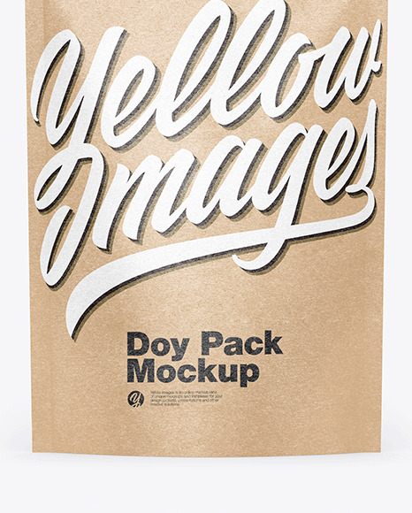 Kraft Stand-Up Pouch Mockup