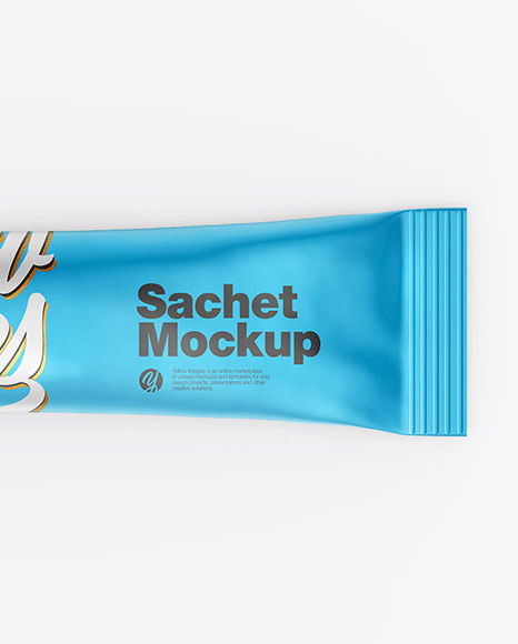 Metallic Stick Sachet Mockup