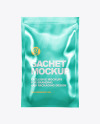 Metallic Sachet Mockup