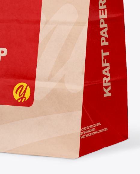 Kraft Paper Food Bag Mockup