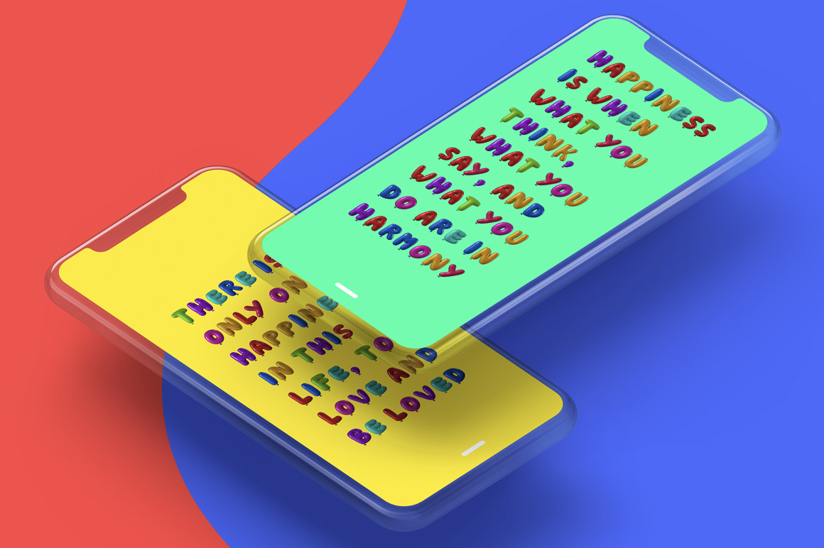 Happy Balloons Font Happy Balloons Font