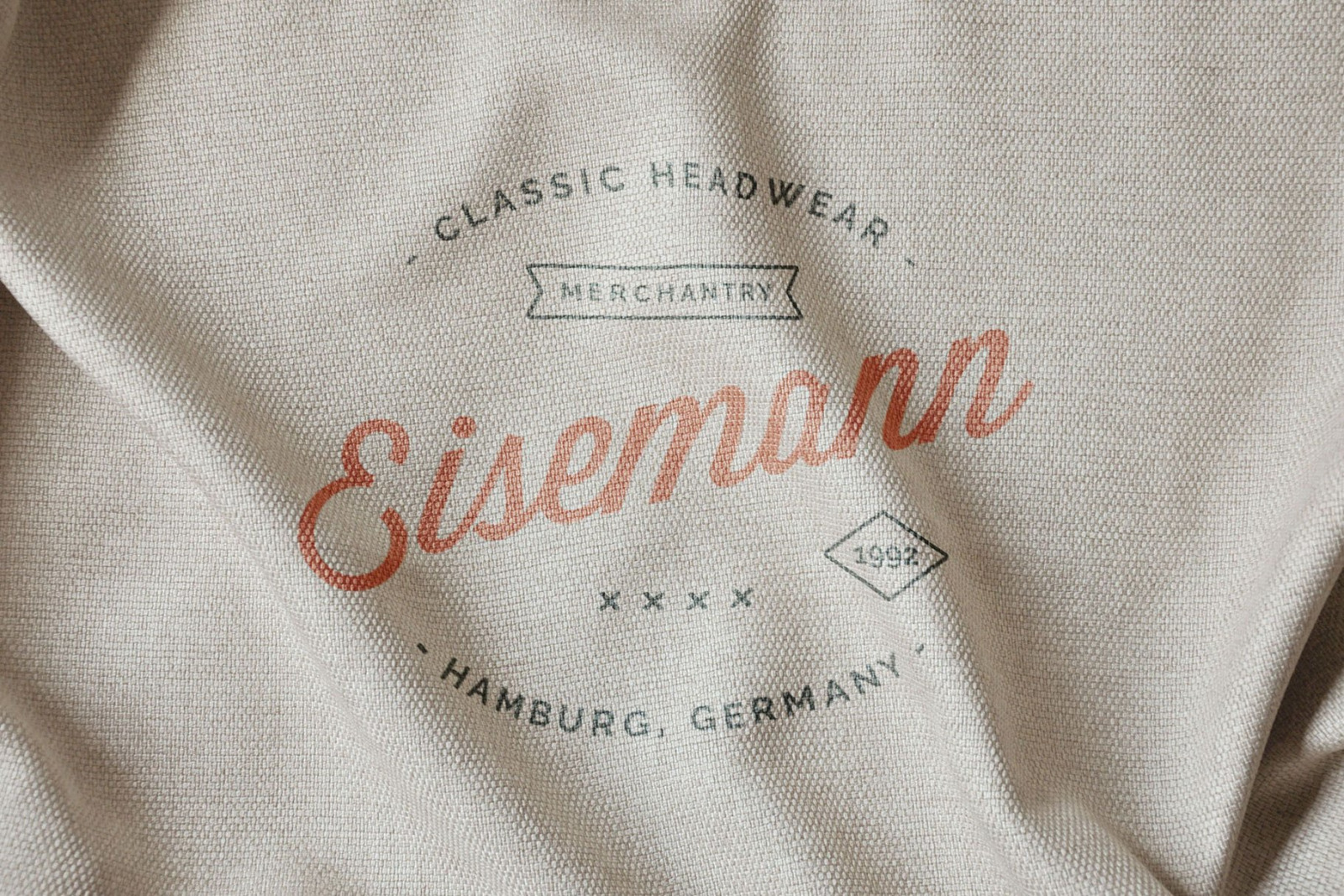 Fabric Print Logo Mockup Set Fabric Print Logo Mockup Set