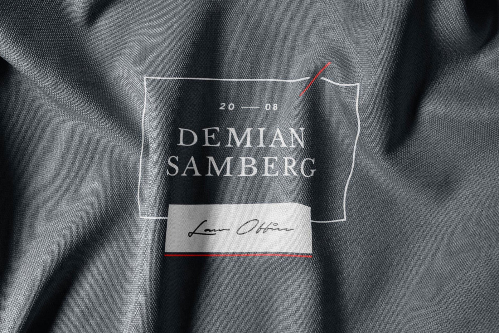Fabric Print Logo Mockup Set Fabric Print Logo Mockup Set