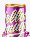 Glossy Metallic Drink Cans Mockup