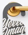 Kraft Door Hanger Mockup
