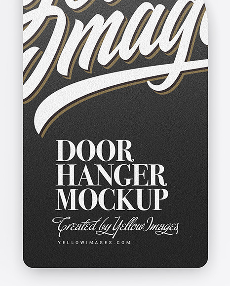 Kraft Door Hanger Mockup