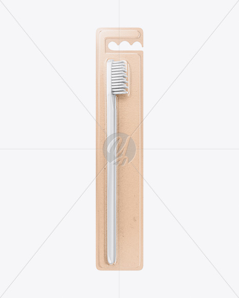 Kraft Toothbrush Blister Pack Mockup