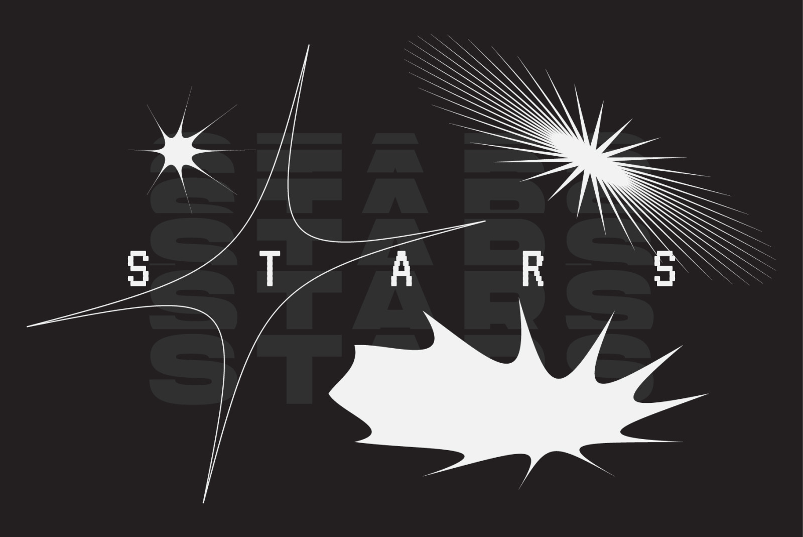 100 Geometric Vector Star Shapes