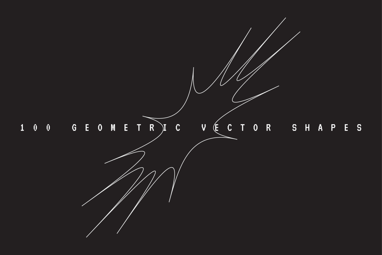 100 Geometric Vector Star Shapes 100 Geometric Vector Star Shapes