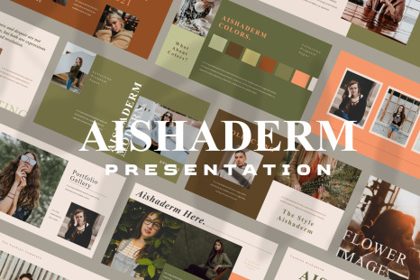 AISHADERM Powerpoint Template - Report