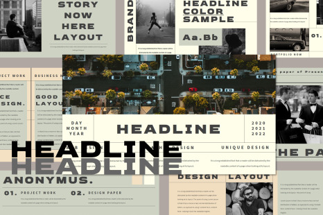 HEADLINE Powerpoint Template - Report