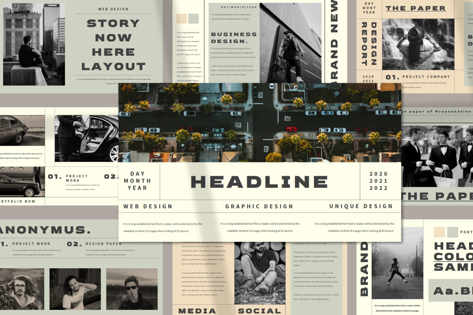 HEADLINE Powerpoint Template