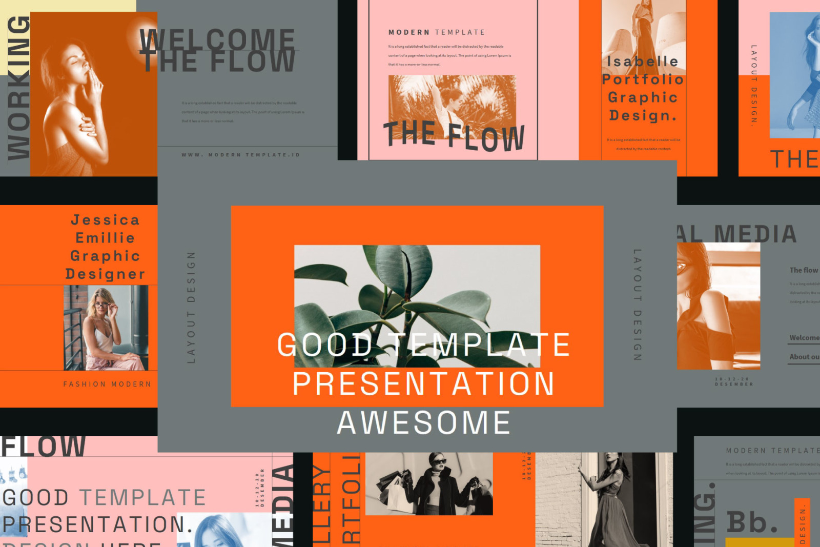 THE FLOW Powerpoint Template THE FLOW Powerpoint Template
