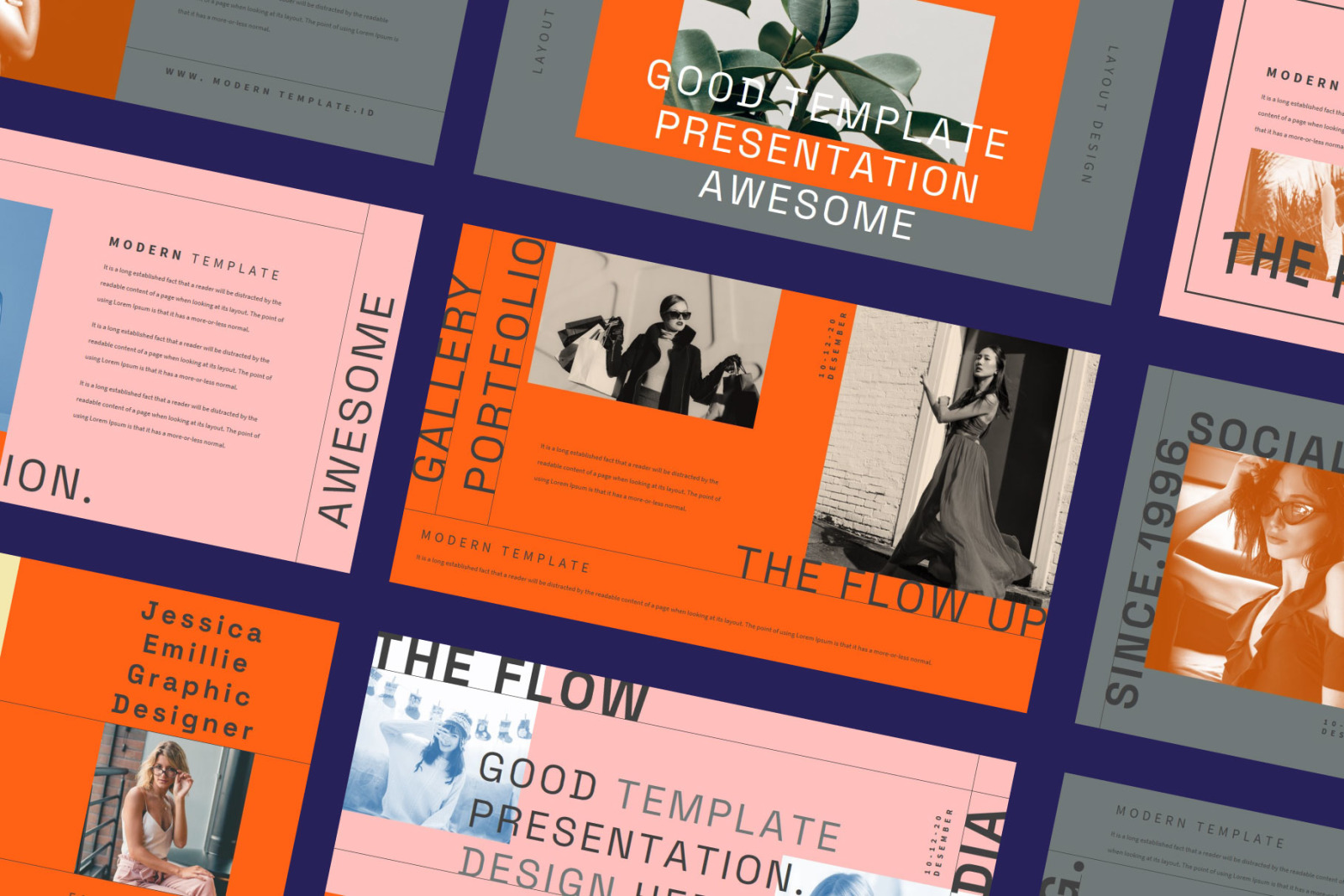 THE FLOW Powerpoint Template THE FLOW Powerpoint Template
