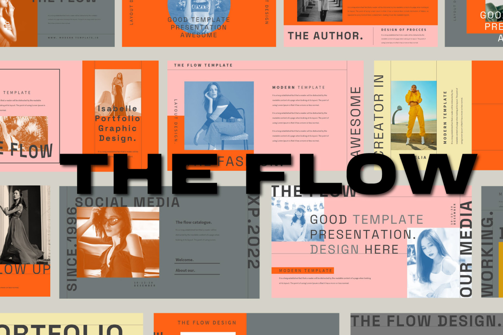 THE FLOW Powerpoint Template THE FLOW Powerpoint Template