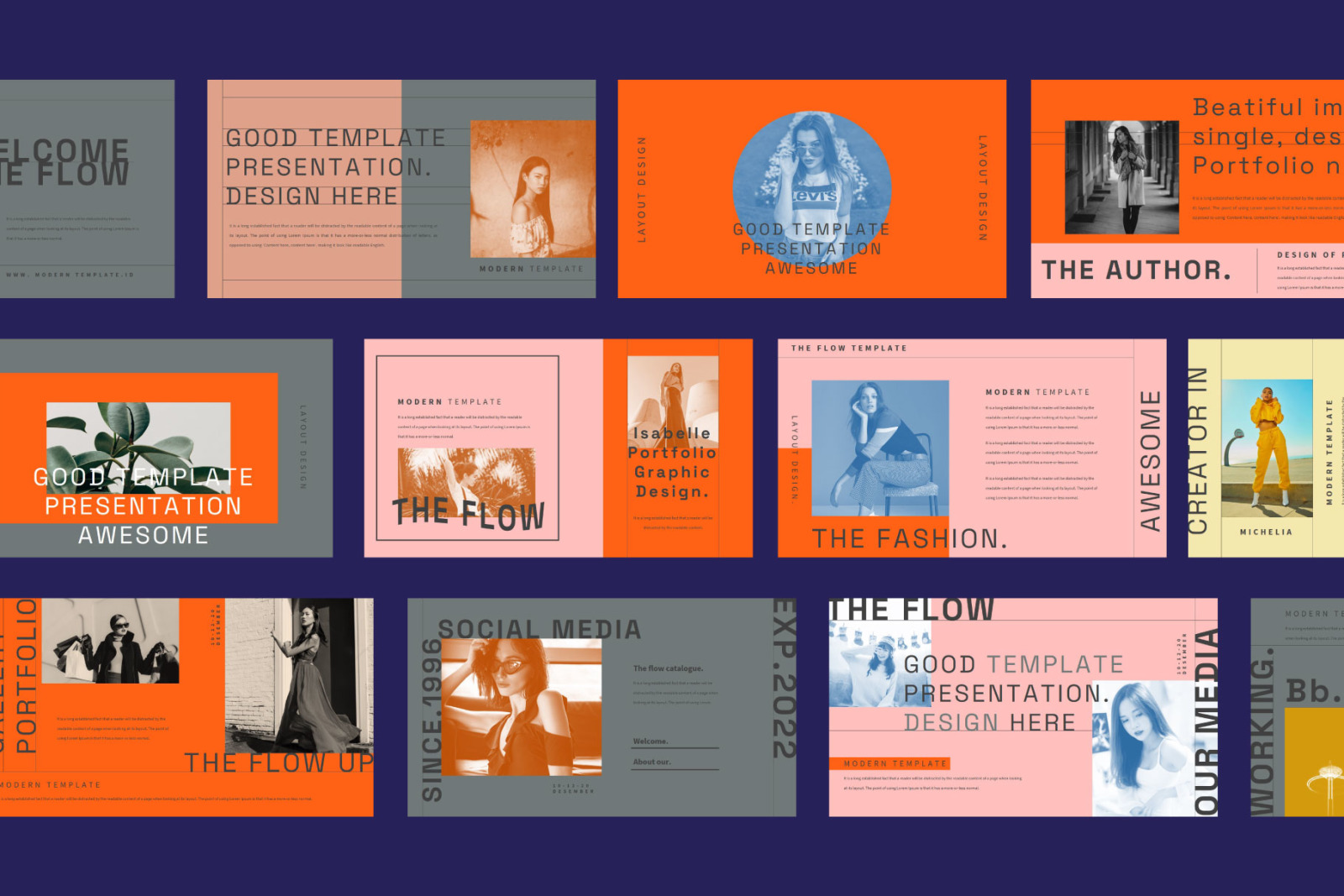 THE FLOW Powerpoint Template THE FLOW Powerpoint Template
