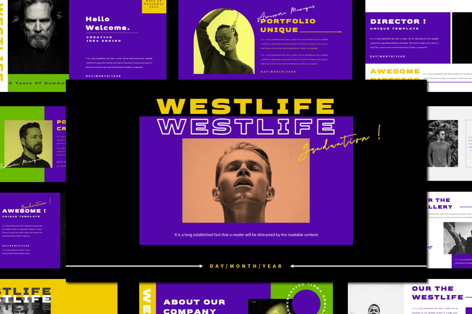 WESTLIFE Powerpoint Template WESTLIFE Powerpoint Template