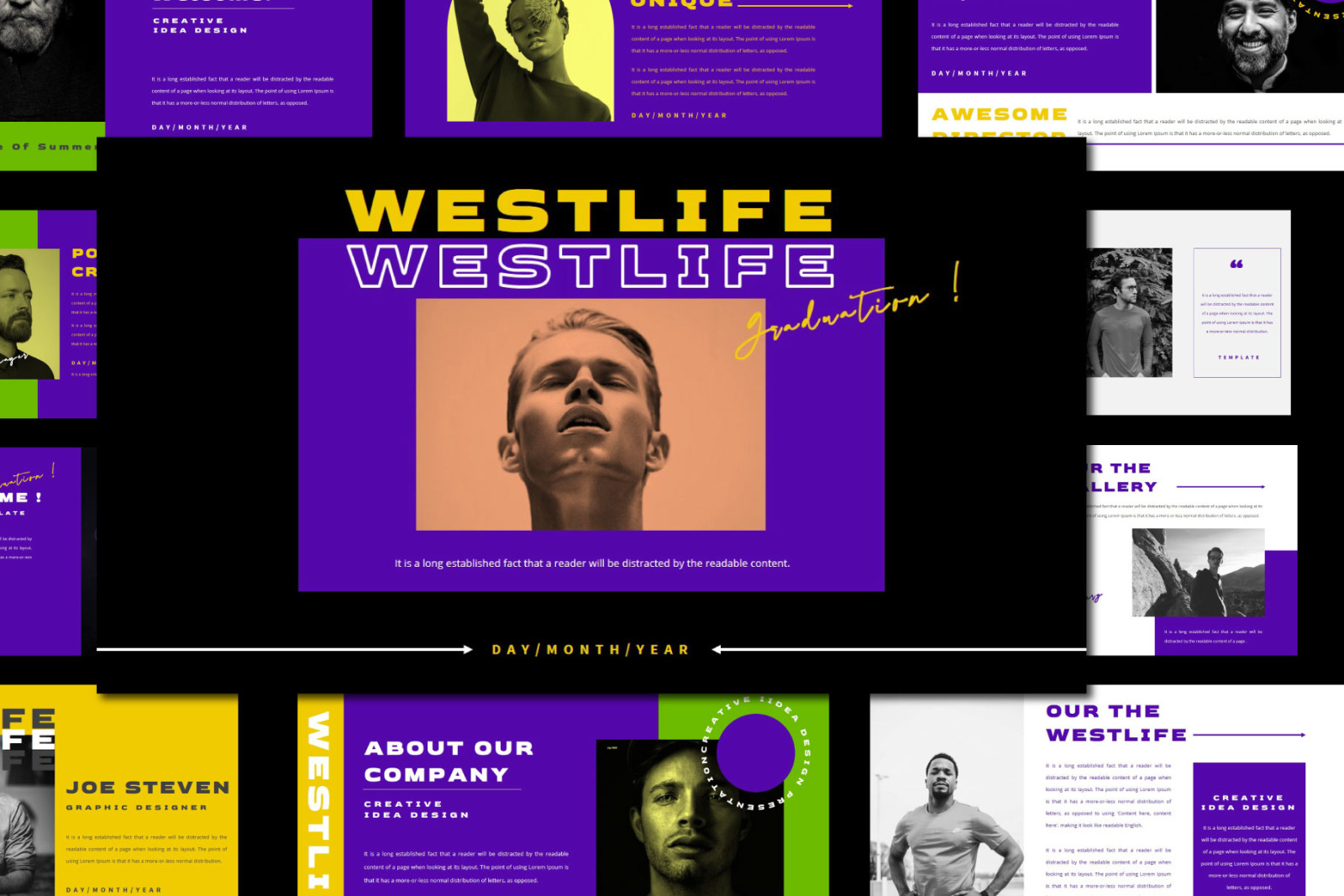 WESTLIFE Powerpoint Template WESTLIFE Powerpoint Template