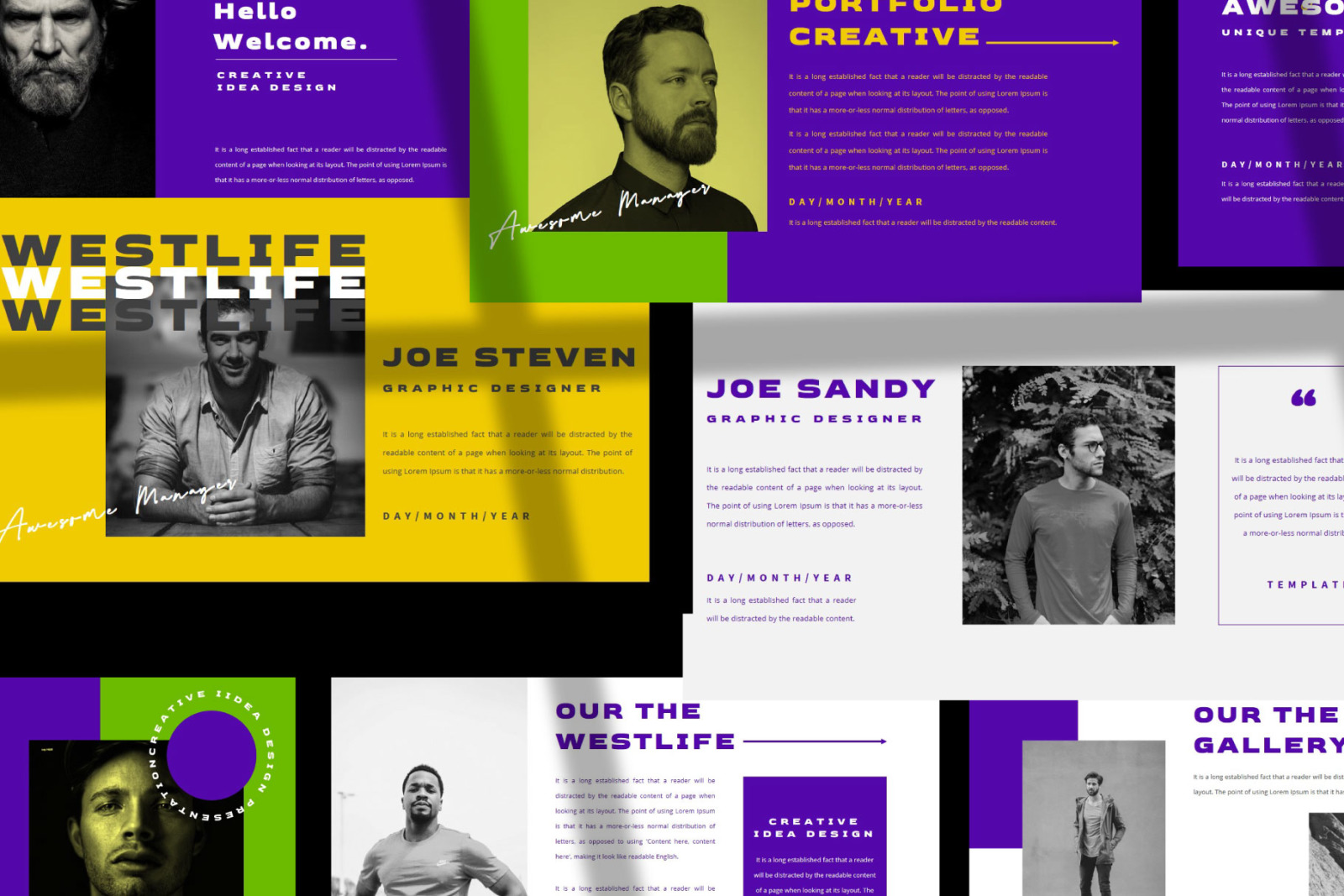 WESTLIFE Powerpoint Template WESTLIFE Powerpoint Template