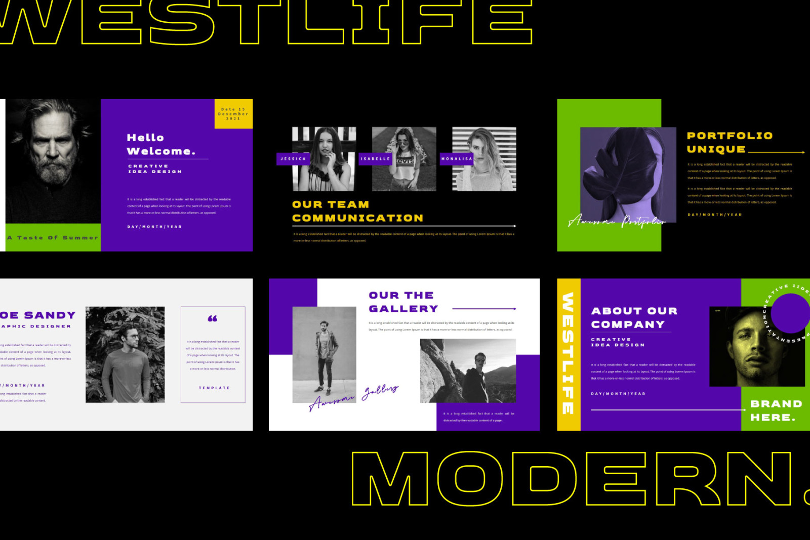 WESTLIFE Powerpoint Template WESTLIFE Powerpoint Template