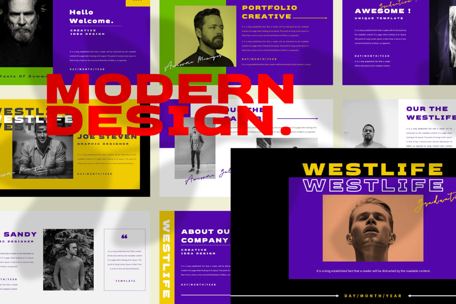 WESTLIFE Powerpoint Template WESTLIFE Powerpoint Template