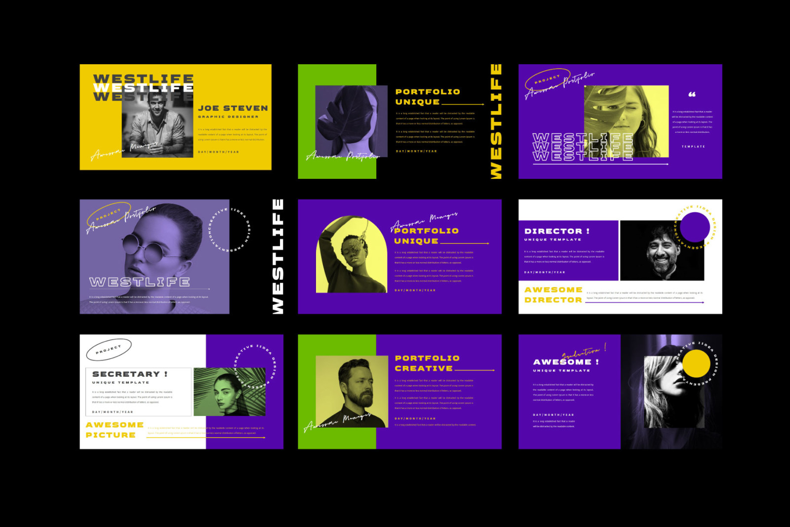 WESTLIFE Powerpoint Template WESTLIFE Powerpoint Template