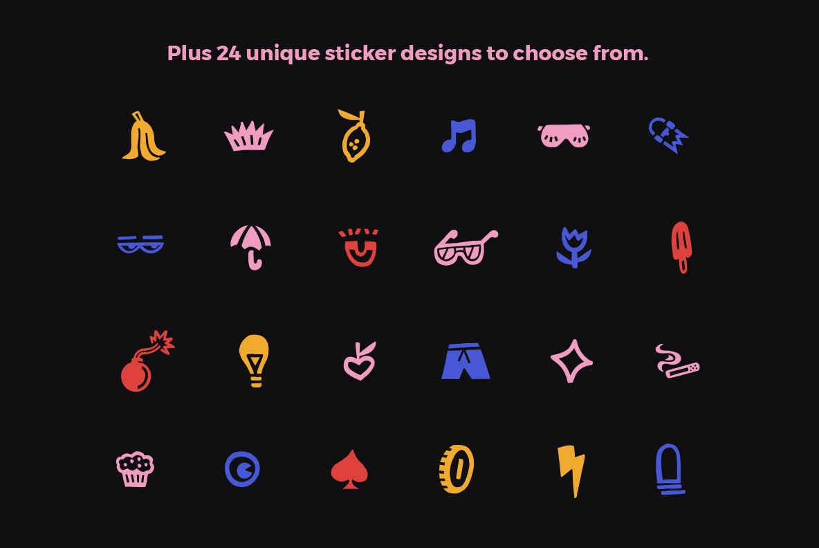 Sticker Builder Vector Set V2