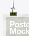 Crampled Poster A3 w/ Pins Mockup