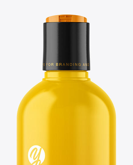Glossy Cosmetic Bottle Mockup