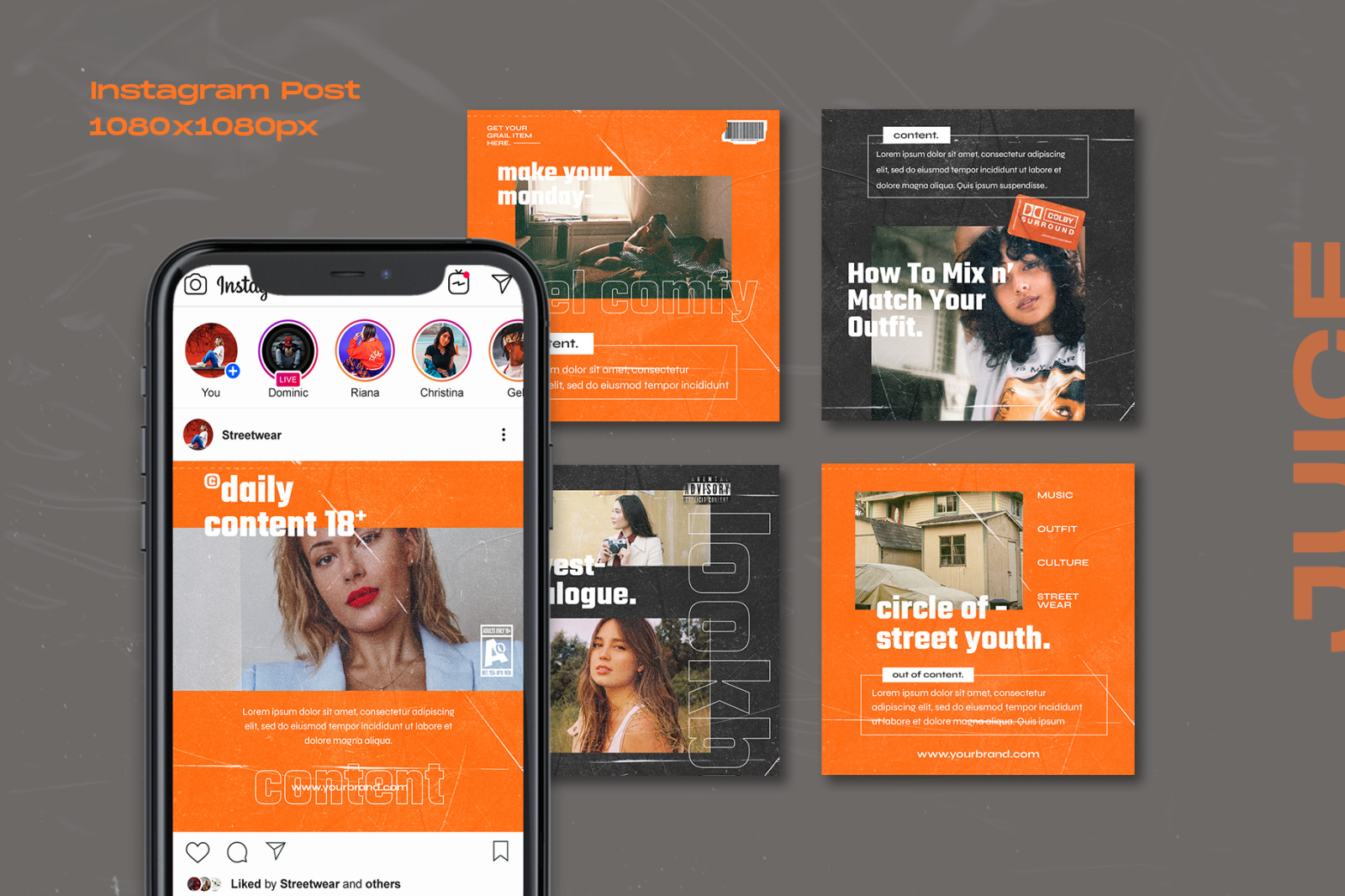 Juice - Instagram Stories & Post Template Juice - Instagram Stories & Post Template
