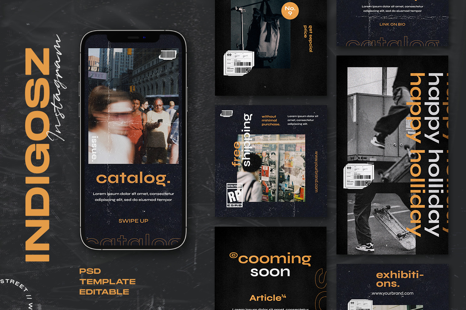 Indigosz - Instagram Stories &amp; Post Template