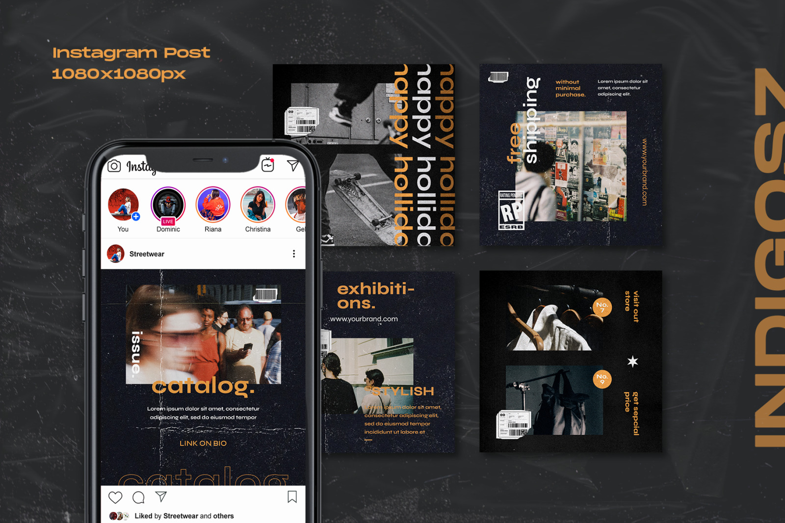 Indigosz - Instagram Stories &amp; Post Template