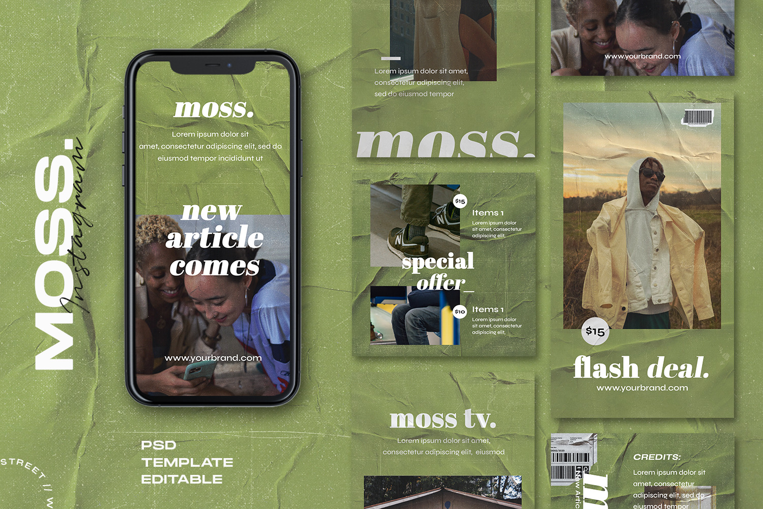 Moss - Instagram Stories &amp; Post Template