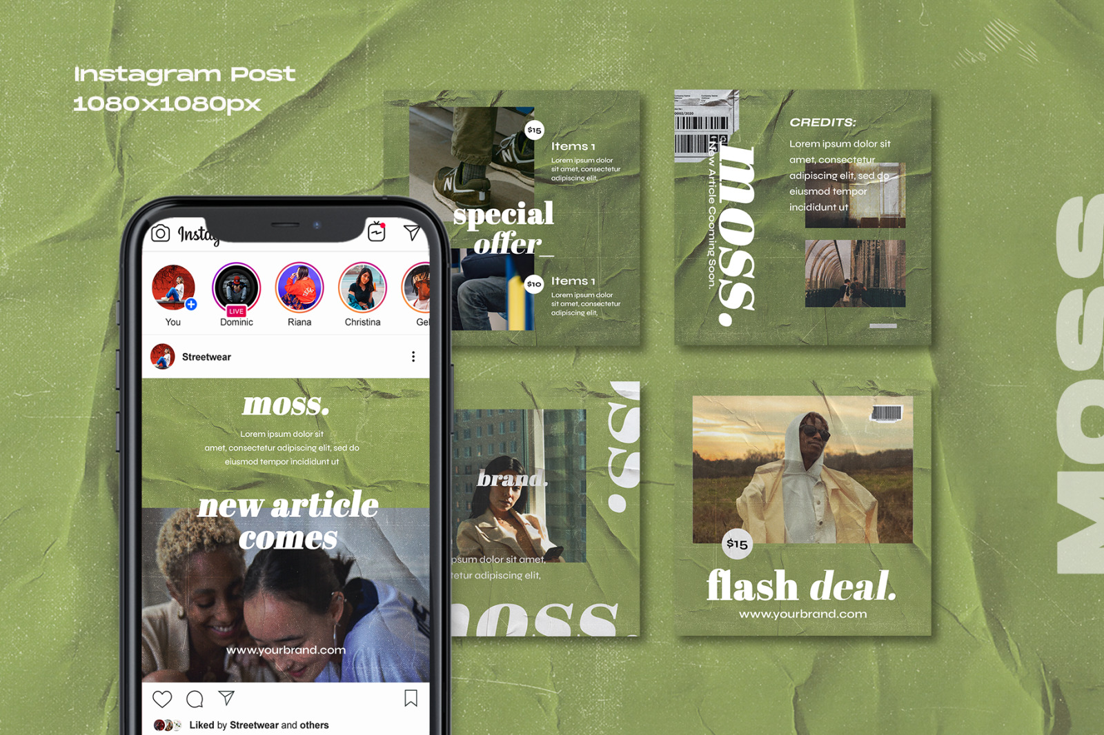 Moss - Instagram Stories & Post Template Moss - Instagram Stories & Post Template