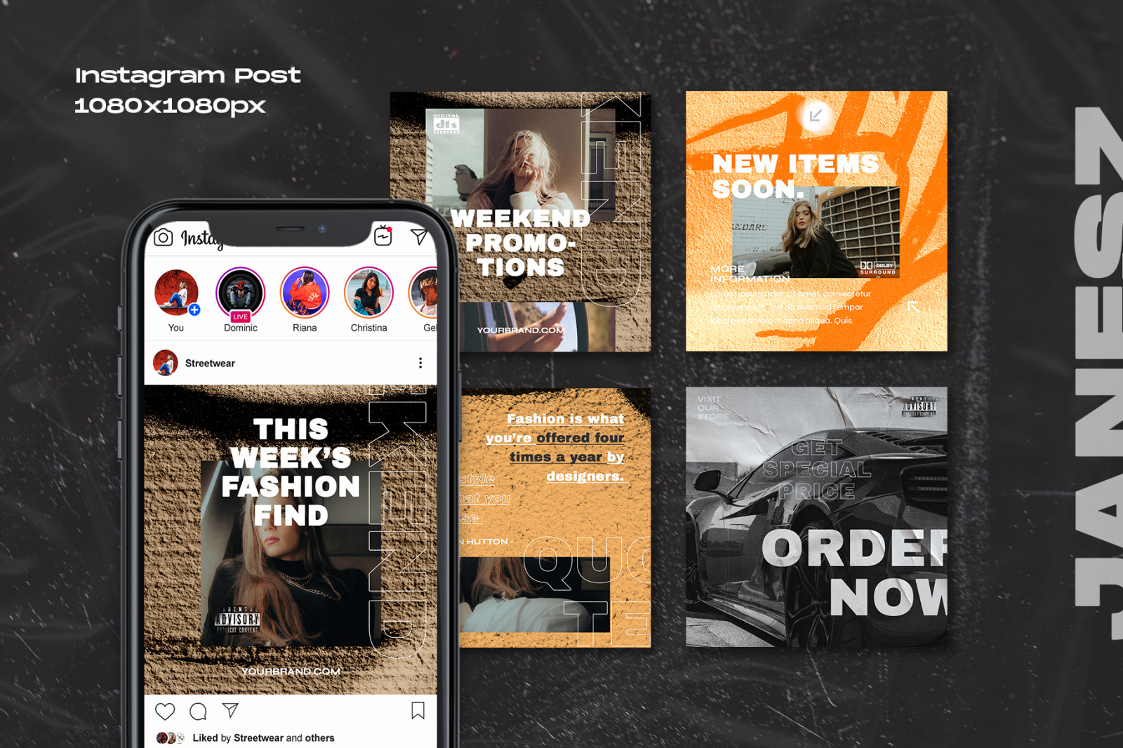 Janesz - Instagram Stories & Post Template Janesz - Instagram Stories & Post Template