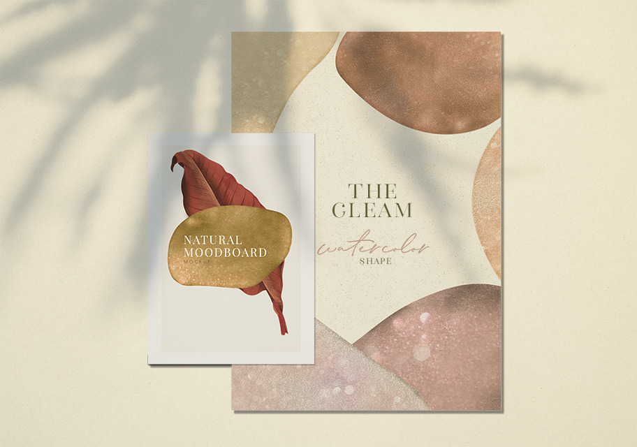 THE GLEAM WATERCOLOR SHAPES THE GLEAM WATERCOLOR SHAPES