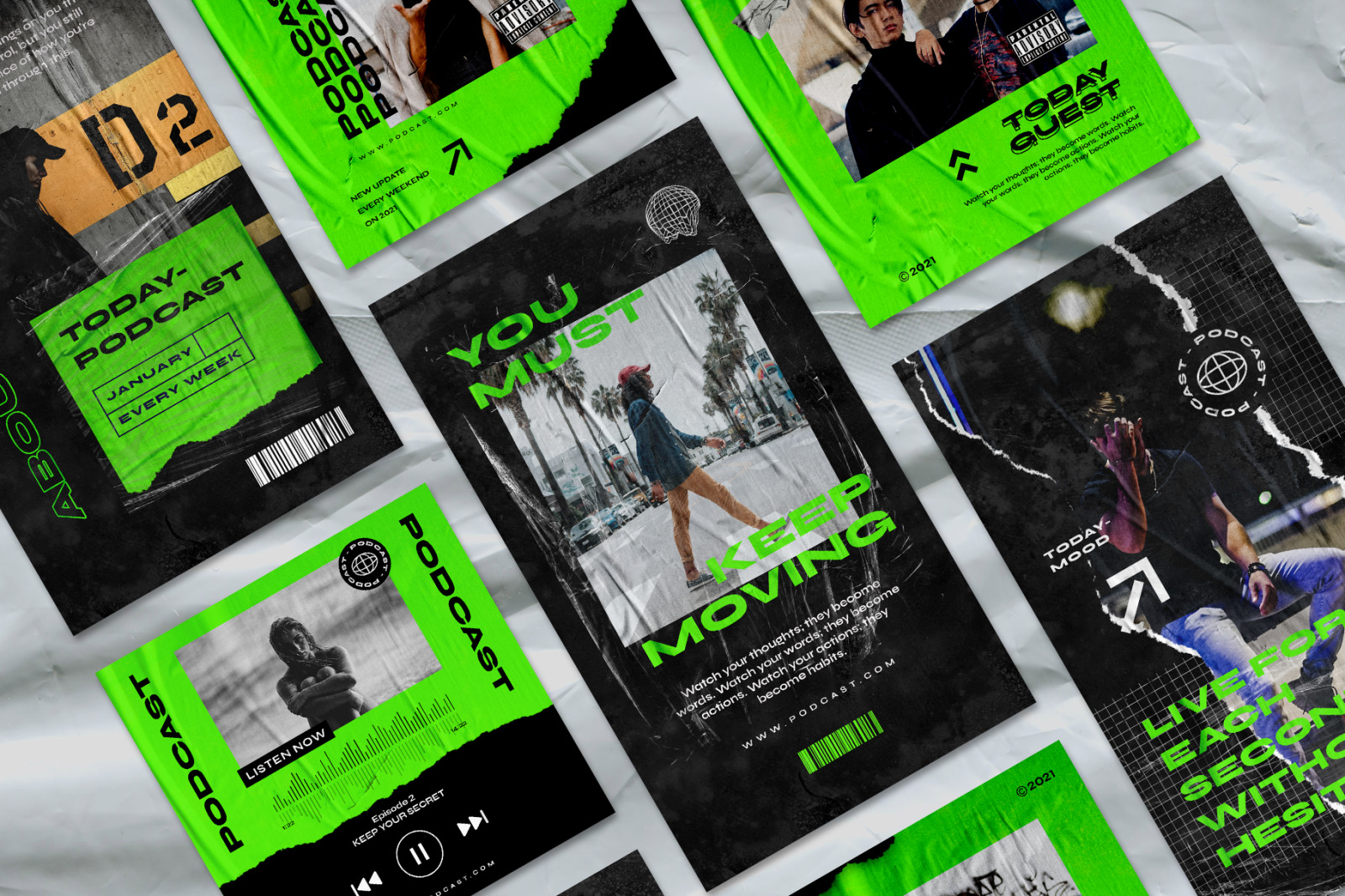 Casted- Instagram Stories & Post Template Casted- Instagram Stories & Post Template