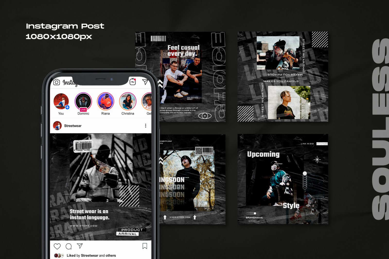 Souless - Instagram Stories & Post Template Souless - Instagram Stories & Post Template
