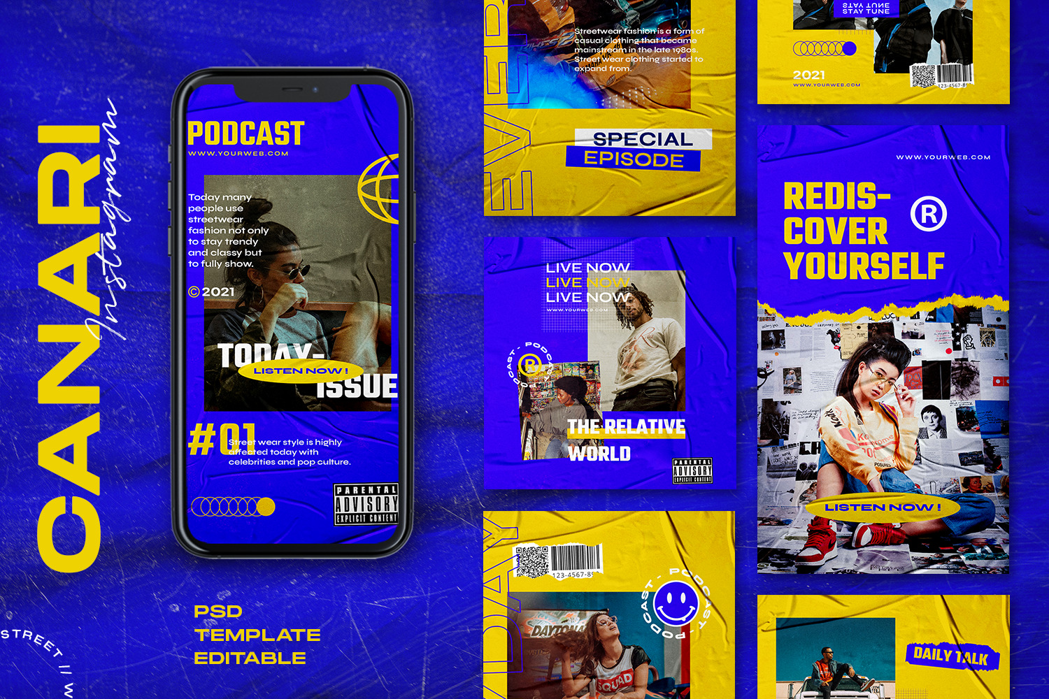 Canari - Instagram Stories & Post Template Canari - Instagram Stories & Post Template