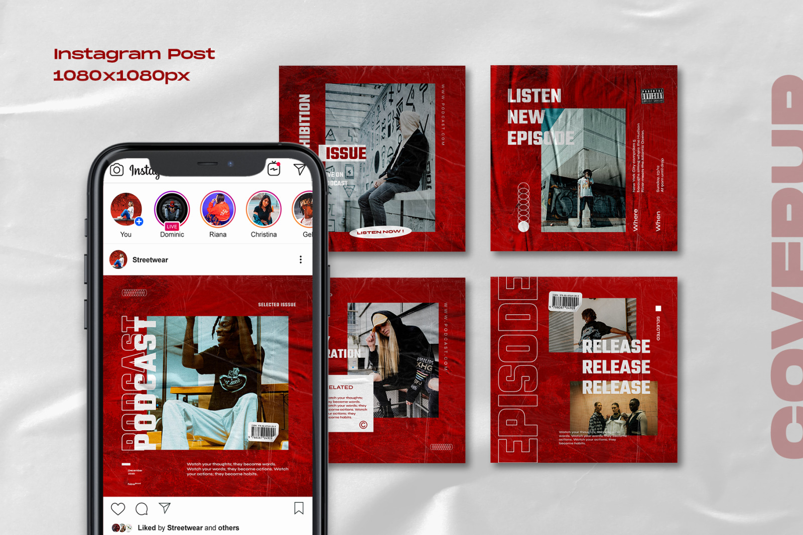 Coverup - Instagram Stories & Post Template Coverup - Instagram Stories & Post Template