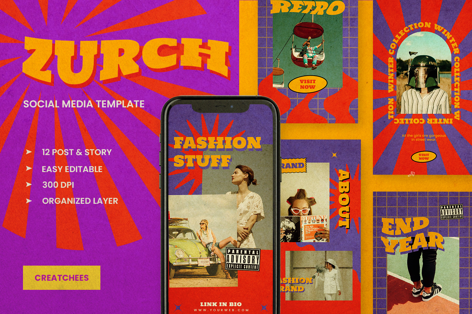 Zurch - Retro Instagram Stories & Post Zurch - Retro Instagram Stories & Post