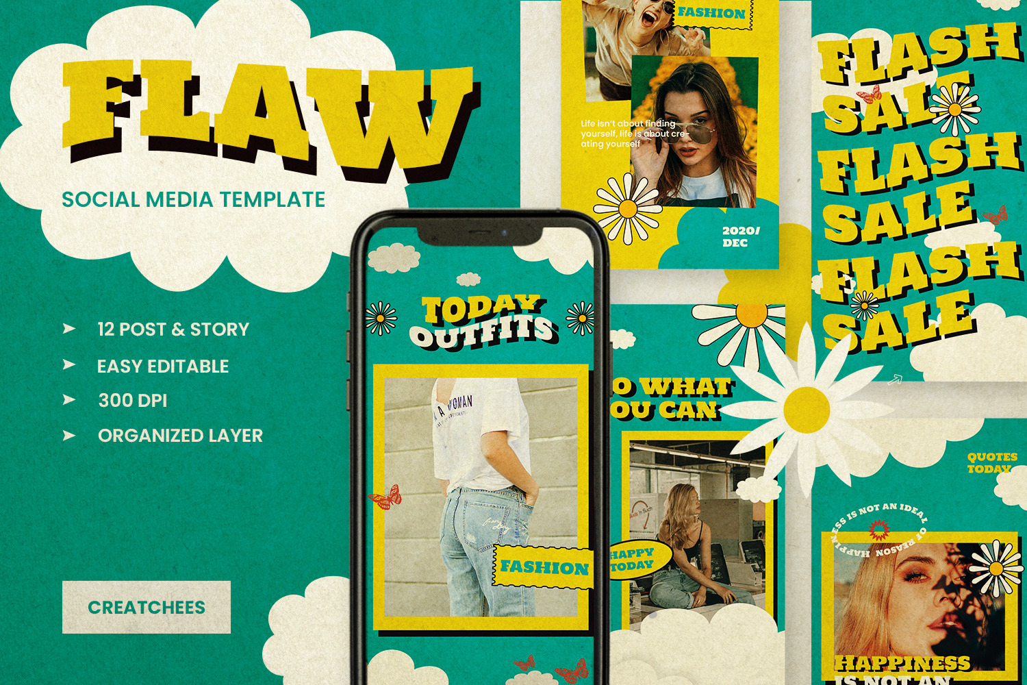 Flaw - Retro Instagram Stories & Post Flaw - Retro Instagram Stories & Post